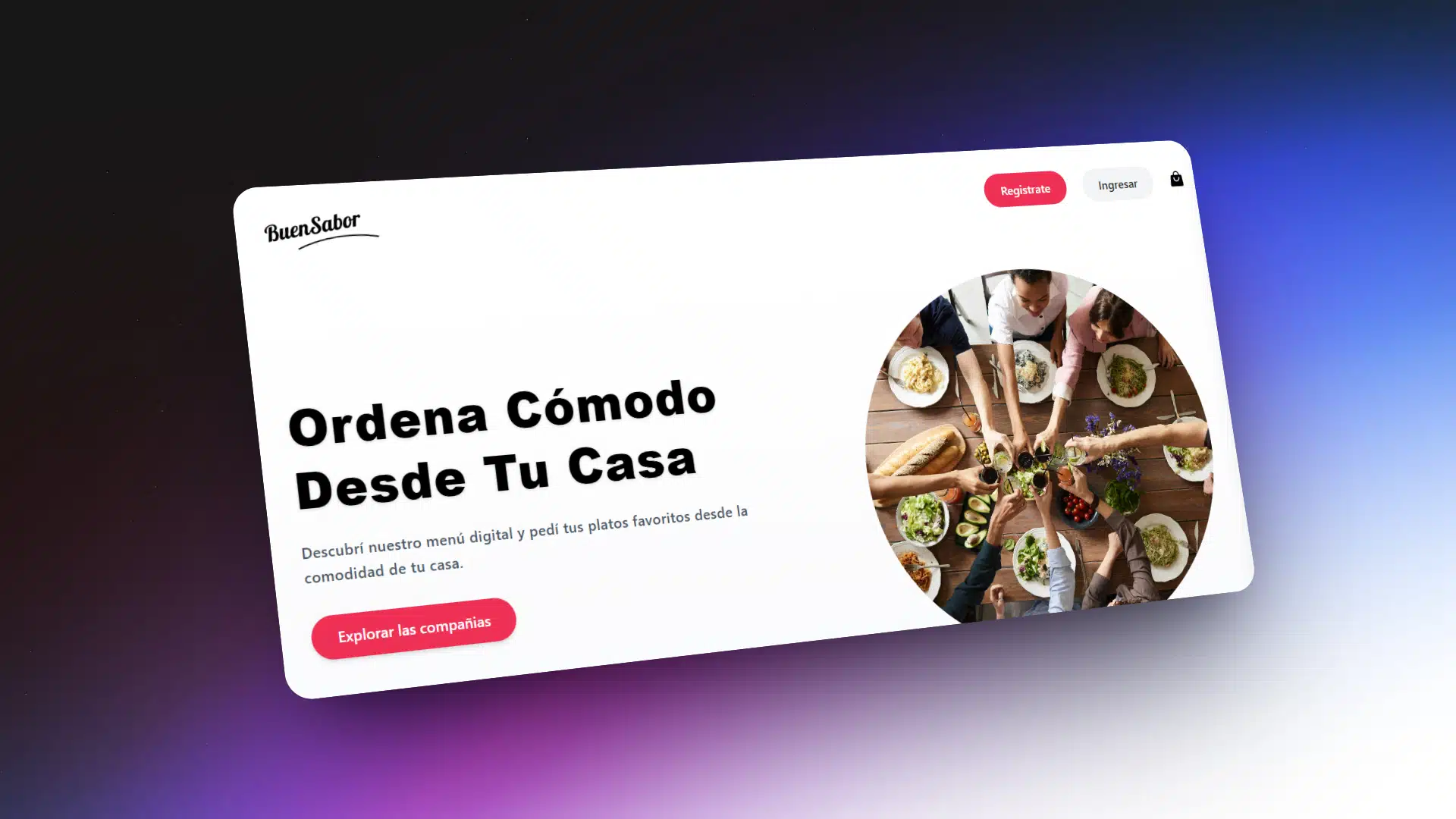 Captura de El Buen Sabor Front-End